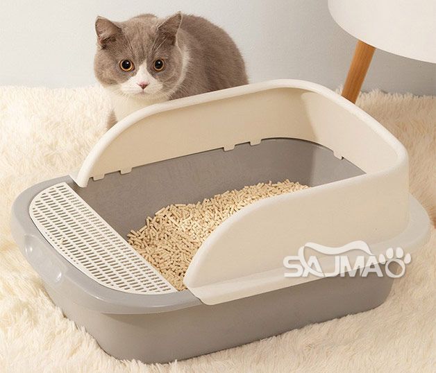 Tofu cat litter box